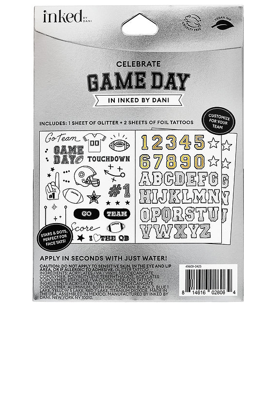 Game Day Touchdown Tattoos