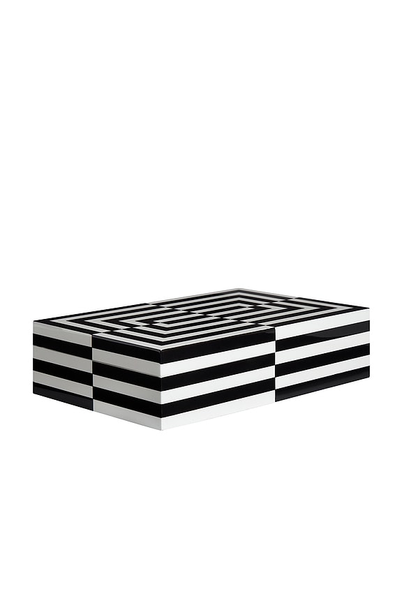 Large Op Art Lacquer Box