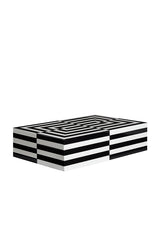 Large Op Art Lacquer Box