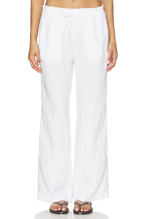 Paperbag Waist Linen Pant