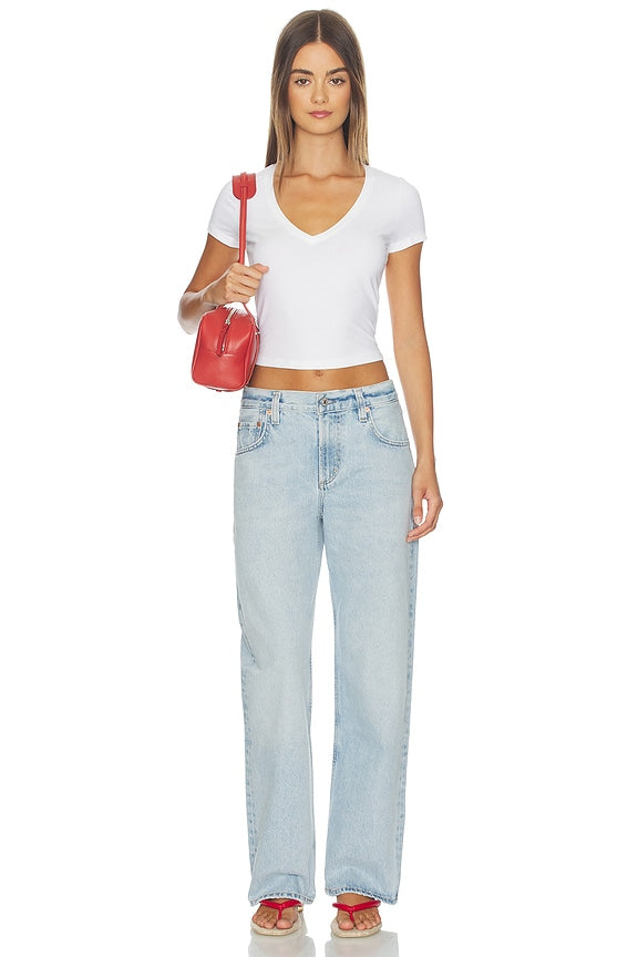 V Neck Cropped Tee