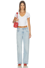 V Neck Cropped Tee