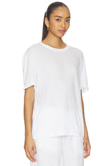 Crepe Jersey Oversized Crew Tee