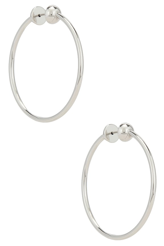Icon Small Hoops in Silver