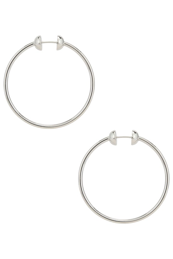 Icon Small Hoops in Silver