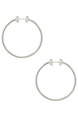 Icon Small Hoops in Silver