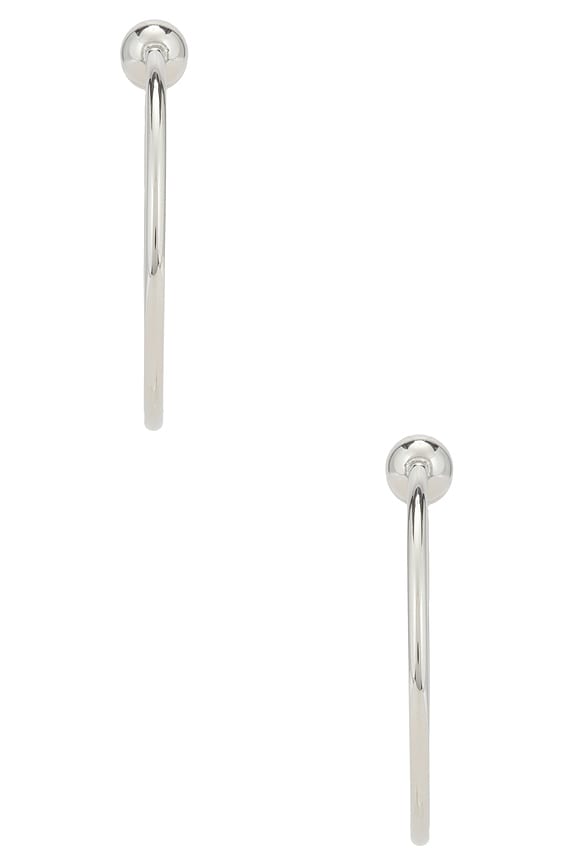 Icon Small Hoops in Silver
