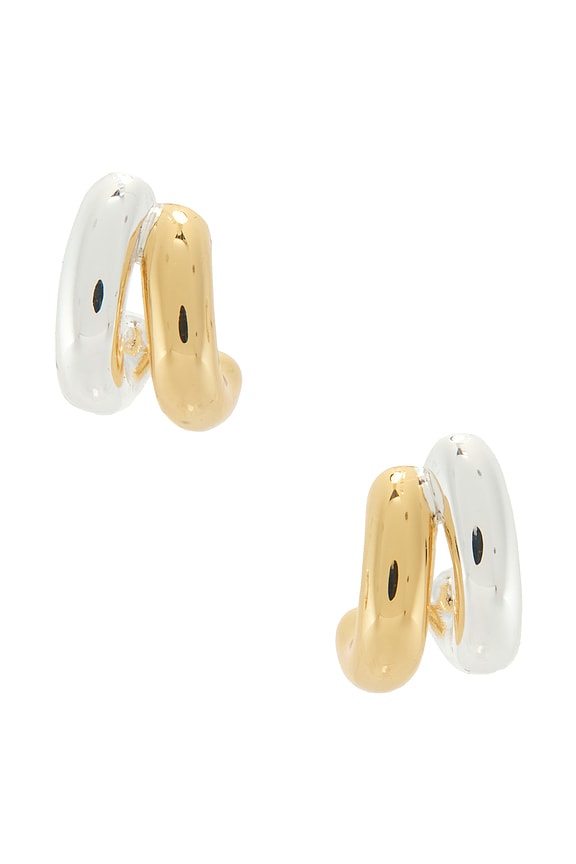 Mini Florence Two Tone Earrings