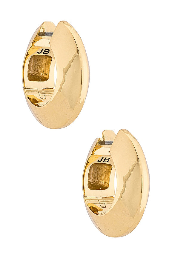 Wide Hinged Hoops Earrings