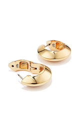 Wide Hinged Hoops Earrings