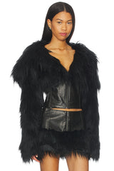 Faux Fur Cropped Jacket