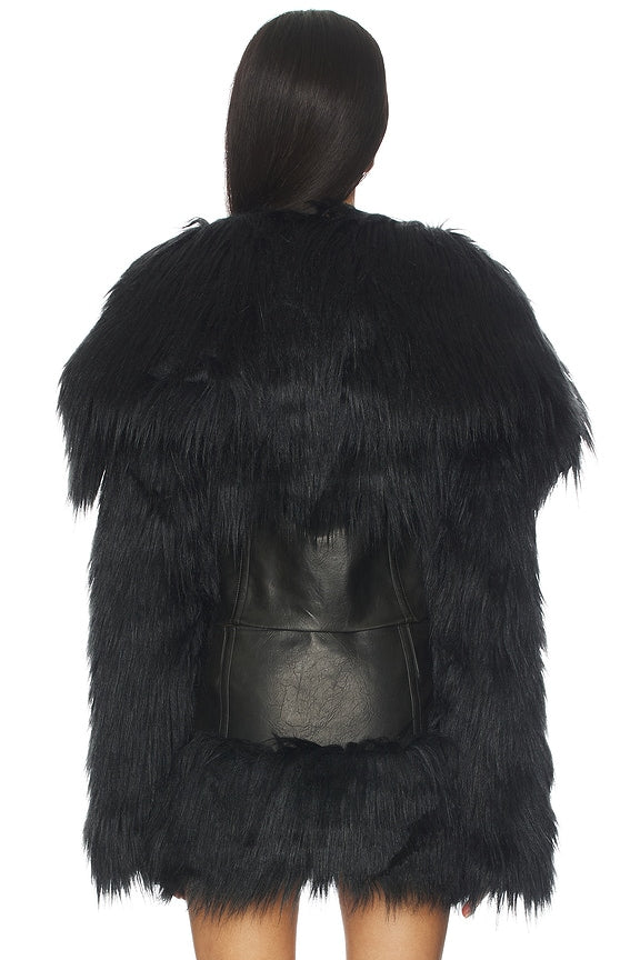 Faux Fur Cropped Jacket