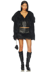 Faux Fur Cropped Jacket