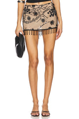 Beaded Mini Skirt