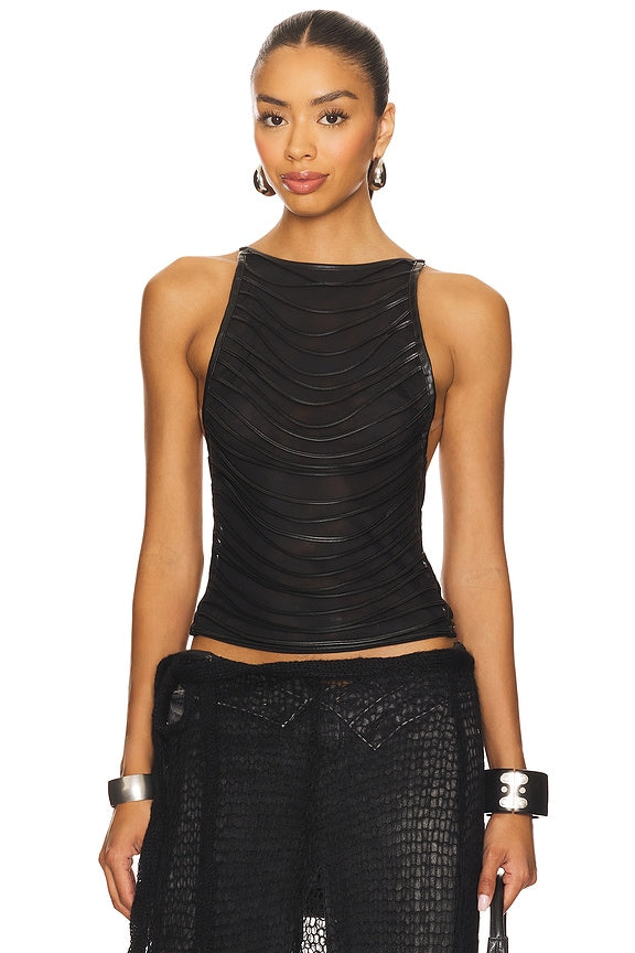 Strings Attached Backless Top