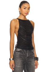 Strings Attached Backless Top