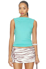 Backless Twist Jersey Top