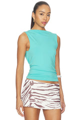 Backless Twist Jersey Top