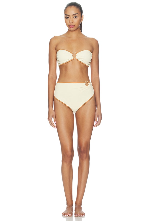 Crinkle Seawaters Bikini Top