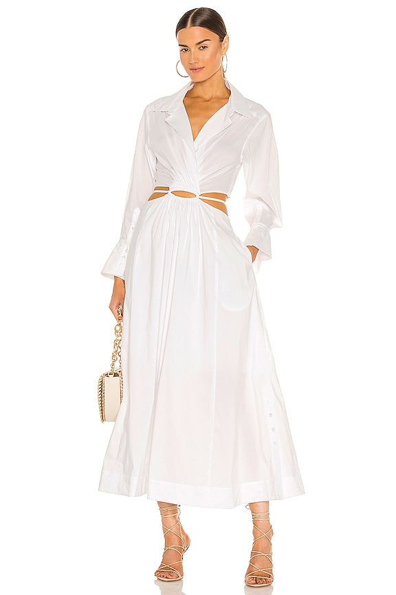 Alex Pleated Cut Out Dress