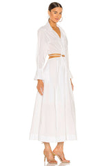 Alex Pleated Cut Out Dress