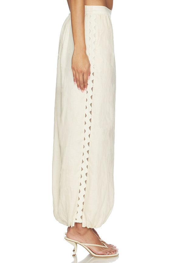 Selah Linen Lace Balloon Pant