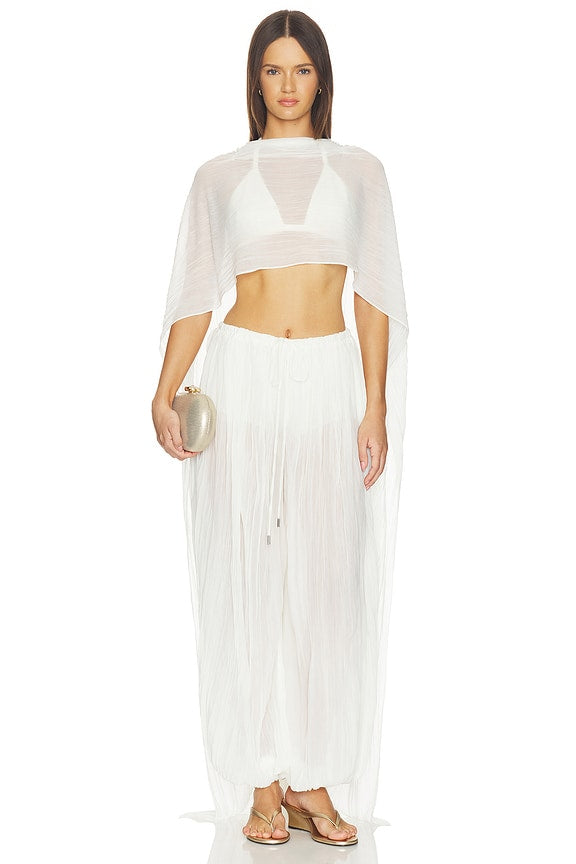 Afton Crinkle Jersey Balloon Pant