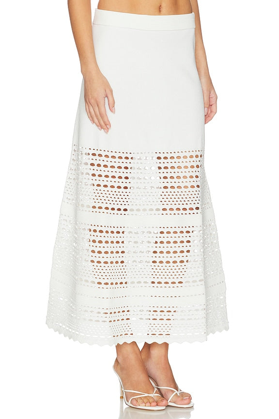 Westly Open Stitch Knit Skirt