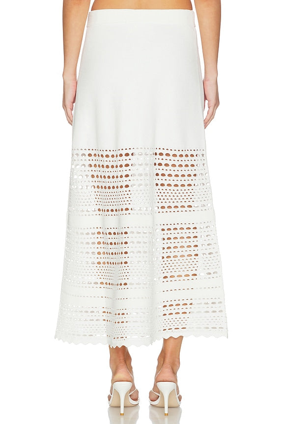 Westly Open Stitch Knit Skirt