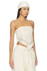 Lahni Linen Lace Top
