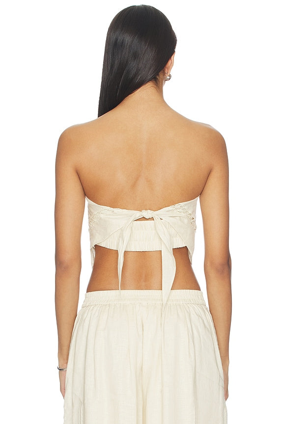 Lahni Linen Lace Top
