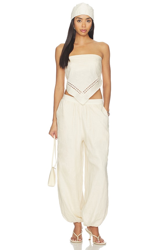 Lahni Linen Lace Top