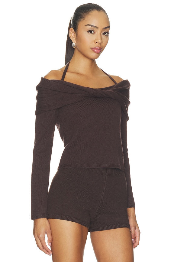 Cambria Long Sleeve Off Shoulder Top