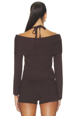 Cambria Long Sleeve Off Shoulder Top
