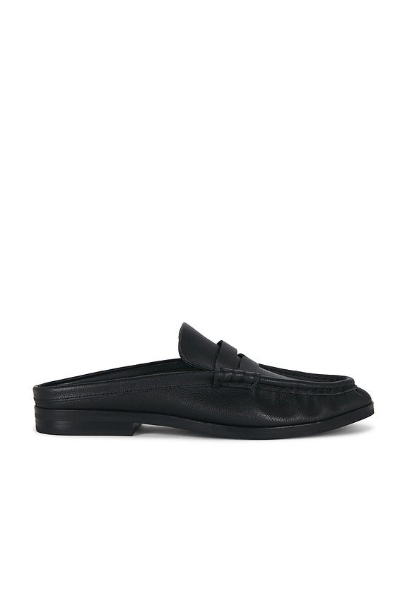 Dean Pebble Leather Loafer Mule