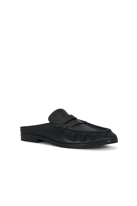 Dean Pebble Leather Loafer Mule