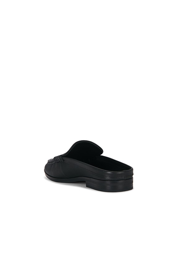 Dean Pebble Leather Loafer Mule