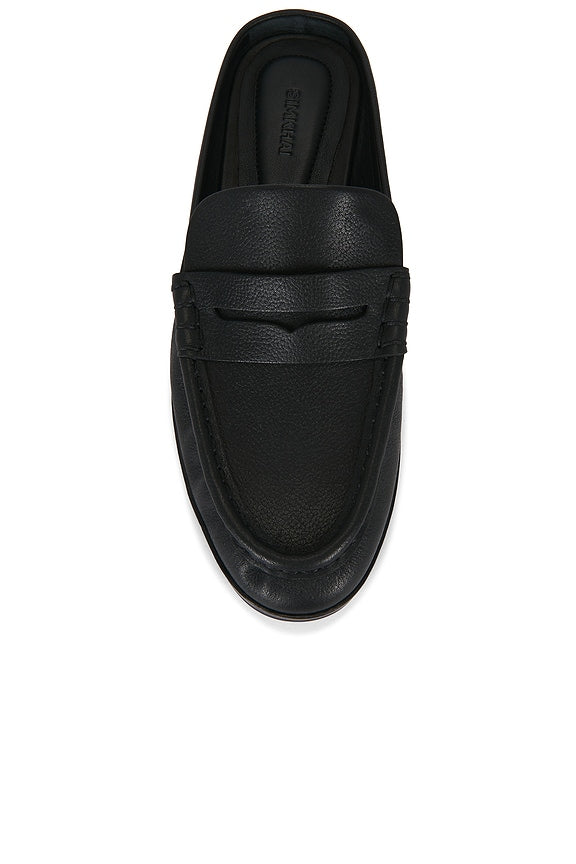 Dean Pebble Leather Loafer Mule