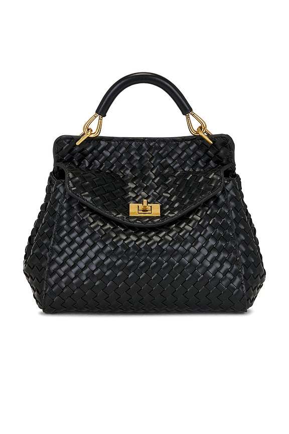 Lucia Classic Top Handle Woven Bag