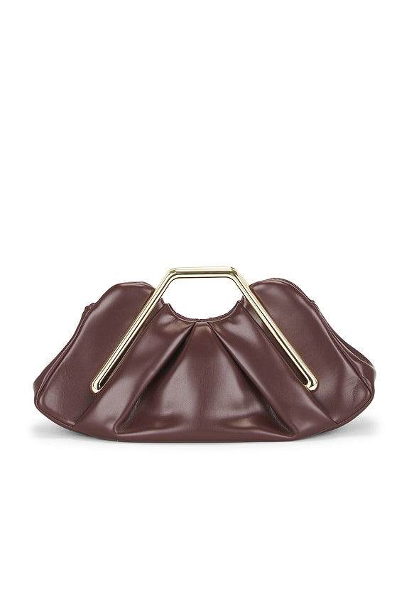 Lila Metal Frame Clutch