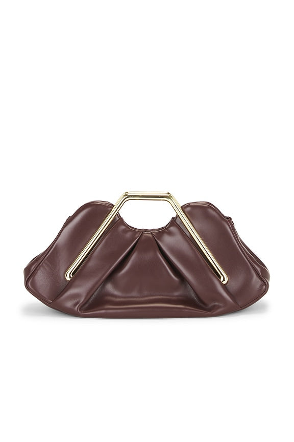 Lila Metal Frame Clutch