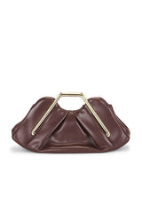 Lila Metal Frame Clutch