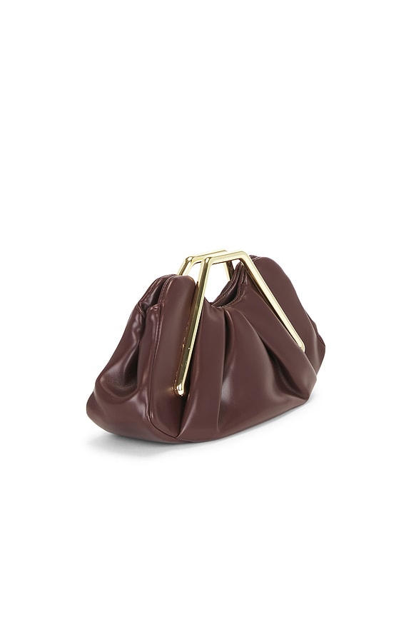 Lila Metal Frame Clutch