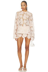 Flora Top in White