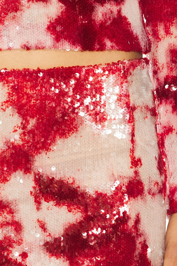 Amadiah Sequin Mini Skirt