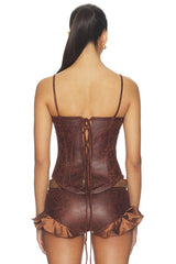 Frontier Lace-up Corset Top
