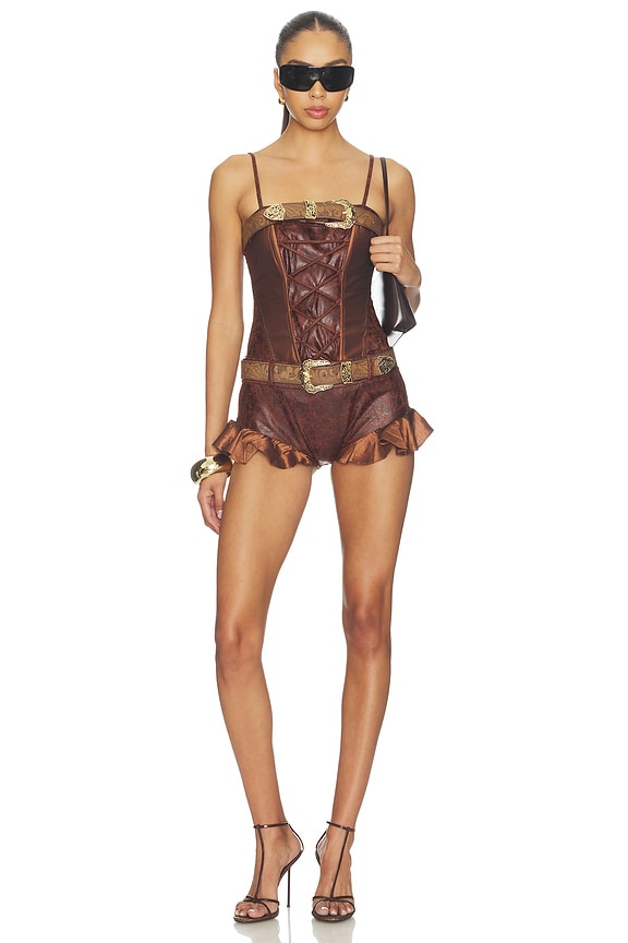 Frontier Lace-up Corset Top
