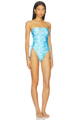Ruched Bandeau Classic Cut One Piece
