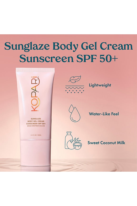 Sunglaze Body Gel Cream Sunscreen SPF 50+
