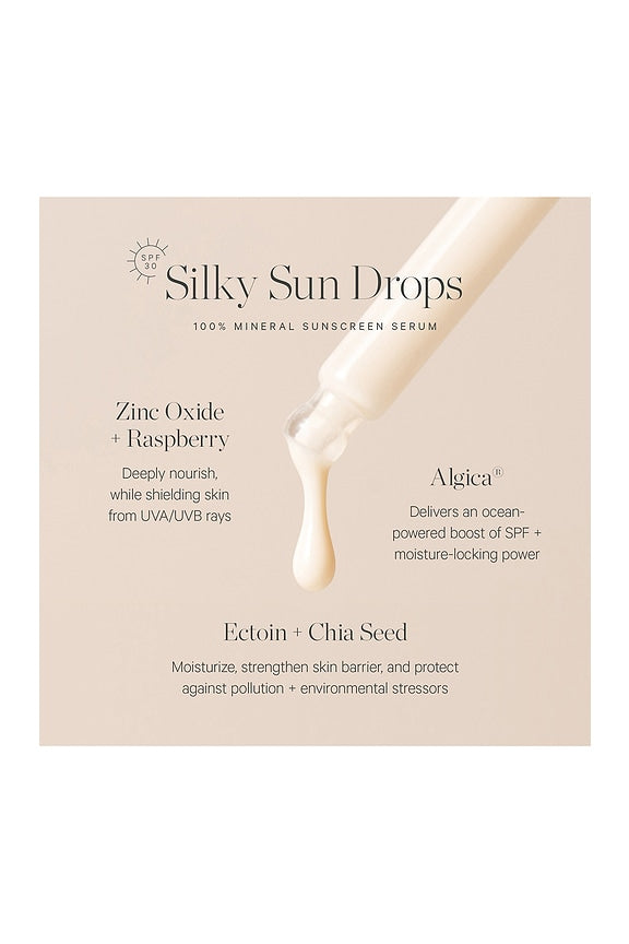 Silky Sun Drops 100% Mineral Sunscreen Serum SPF 30